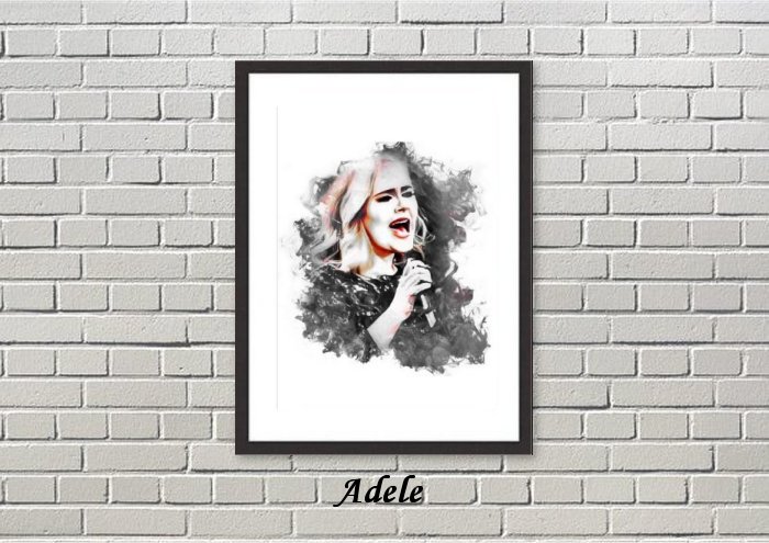 Adele Framed Print